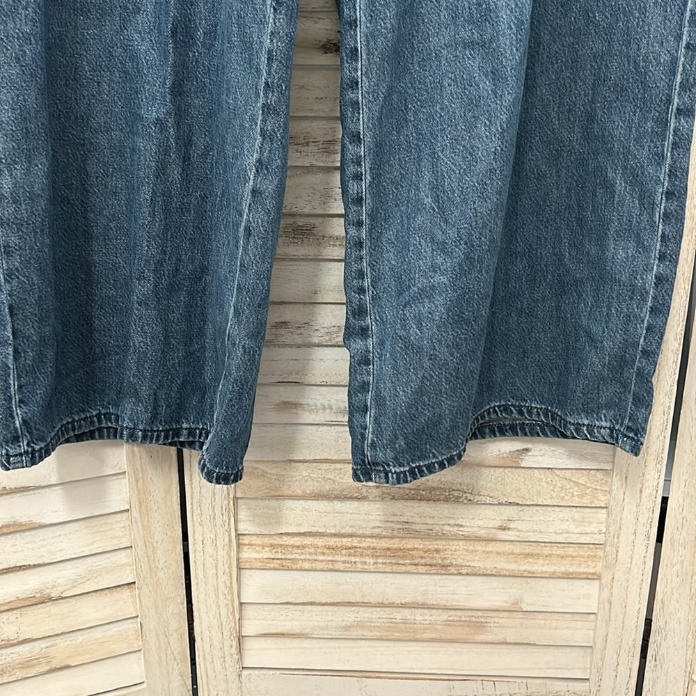 Women's Blue Cargo Jeans - Picture 4 of 7